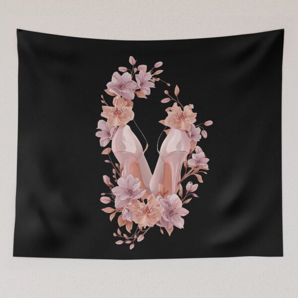 Item preview, Grace In Every Step Feminine Heels Floral Elegant Design designed and sold by YourTrendyTees.