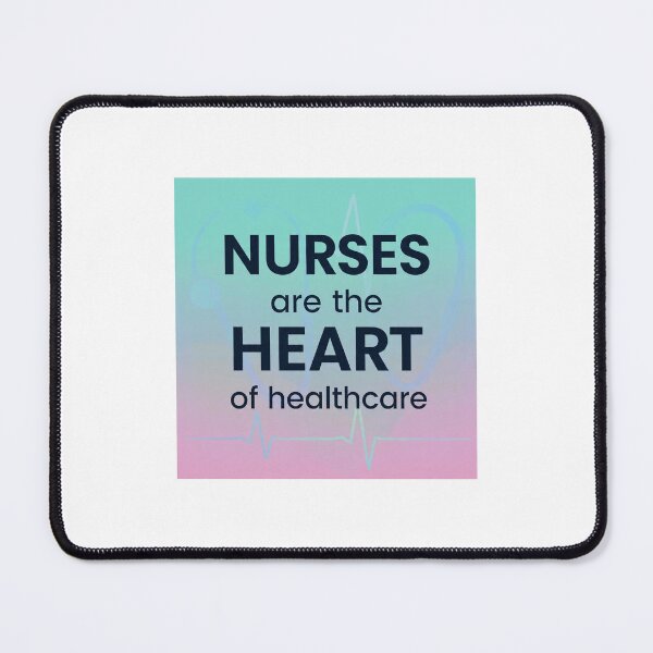 Item preview, `Nurses Are The Heart Of Healthcare - Colorful Nurse Quote Design` designed and sold by Petringo.