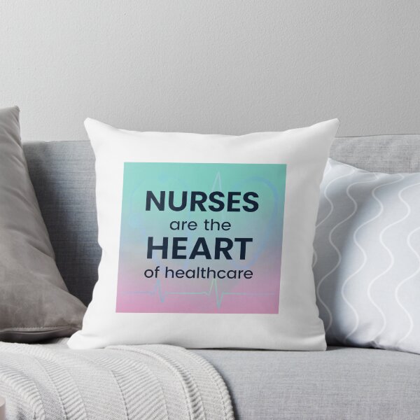 Item preview, `Nurses Are The Heart Of Healthcare - Colorful Nurse Quote Design` designed and sold by Petringo.