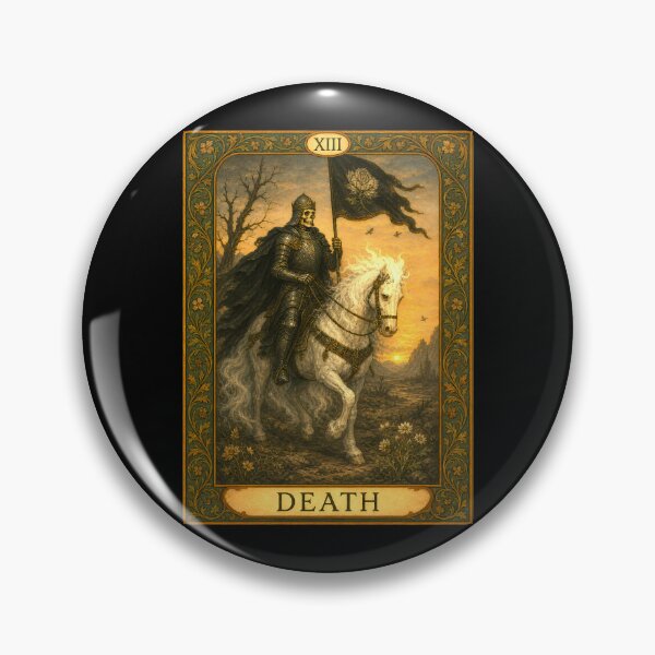 Item preview, Death Tarot Card XIII Art Nouveau Illustration designed and sold by FabcoDesign.