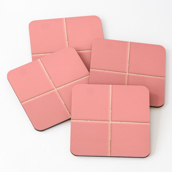 Item preview, Pink Retro Bathroom Tile Pattern designed and sold by vinylenergyart.