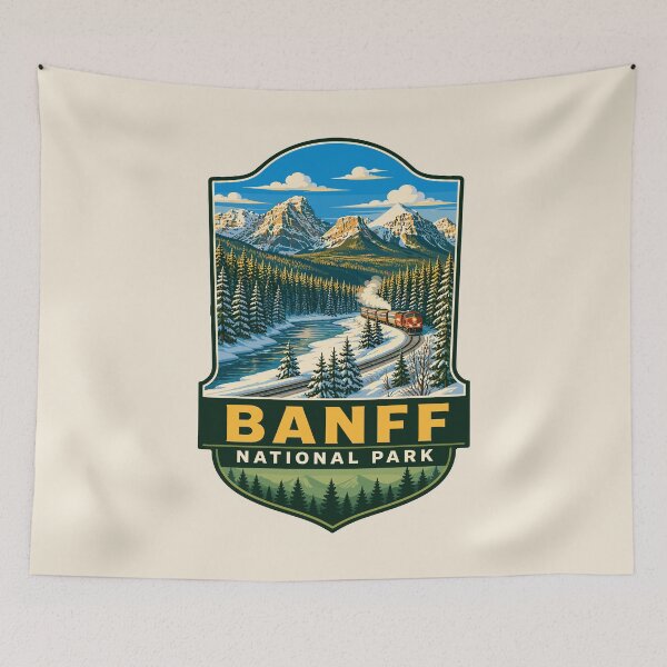 Item preview, Banff National Park Canada Mountain Nature Design designed and sold by Gideon Emmerich.