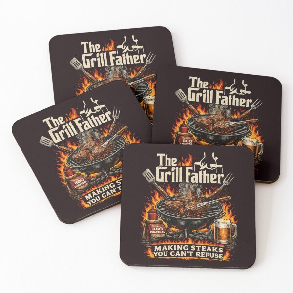 Item preview, Grill Father Making Steaks You Can’t Refuse Funny BBQ Dad Father’s Day designed and sold by NapoliApparel.