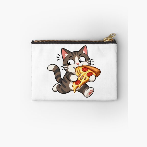 Item preview, Kawaii Pizza Cat – A Greedy Feline on a Cheese Mission designed and sold by Anteverse.