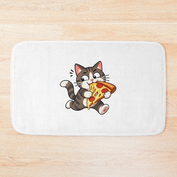 Item preview, Kawaii Pizza Cat – A Greedy Feline on a Cheese Mission designed and sold by Anteverse.