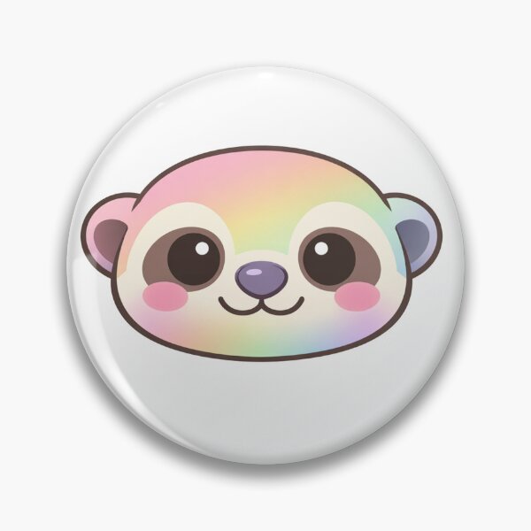 Item preview, Rainbow Pastel Kawaii Cute Chibi Animal Face designed and sold by Owcomm.