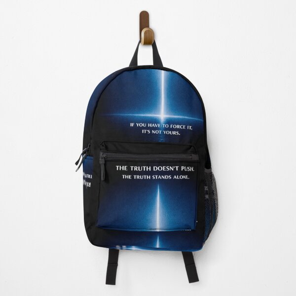 Item preview, The Truth Doesn't Push - Minimalist Existential Quote designed and sold by MarioZ137.