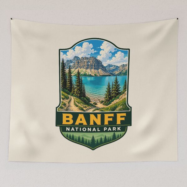 Item preview, Banff National Park Canada Mountain Nature Design designed and sold by Gideon Emmerich.