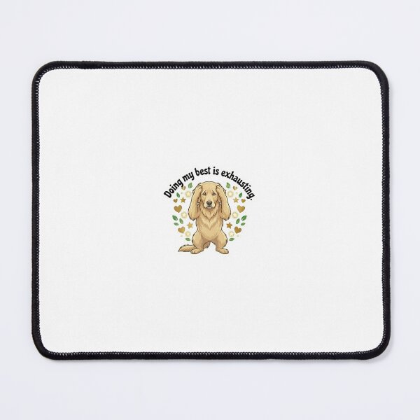 Item preview, Doing my best exhausting standing dog sticker designed and sold by wildbest.