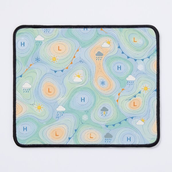 Item preview, Weather map data graphic - Duvet cover - Weather map: Lows and highs designed and sold by Kentala.