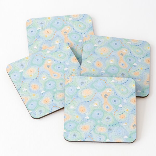 Item preview, Weather map data graphic - Duvet cover - Weather map: Lows and highs designed and sold by Kentala.