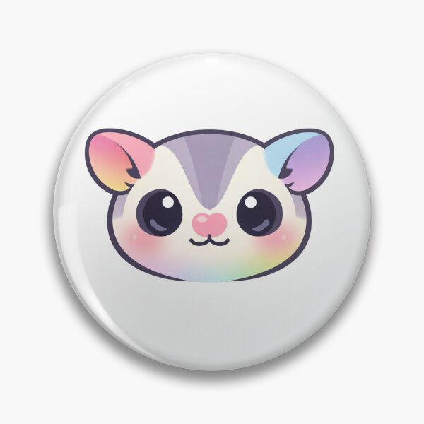 Item preview, Kawaii Rainbow Sugar Glider Face Cute Pastel designed and sold by Owcomm.