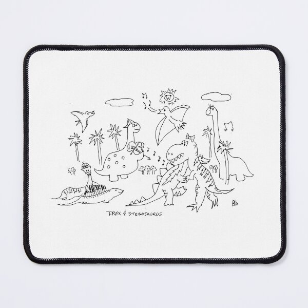 Item preview, T-Rex and Stegosaurus designed and sold by fred rosenthal.