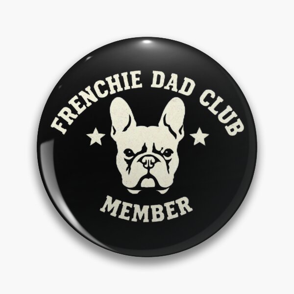 Artikelvorschau, Design 2 Frenchie Dad Club Vintage Retro T-Shirt für Väter französischer Bulldoggen – Lustiges Geschenk für Besitzer französischer Bulldoggen entworfen und verkauft von Notecrea.