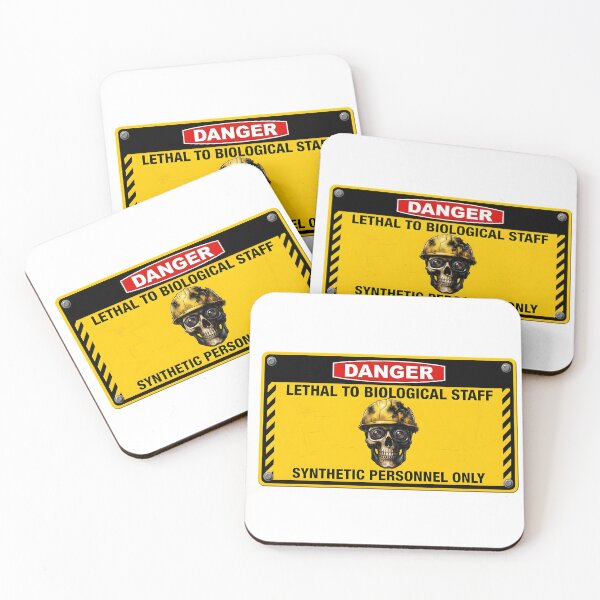Item preview, Danger Lethal To Biological Staff Warning Sign designed and sold by octozap.