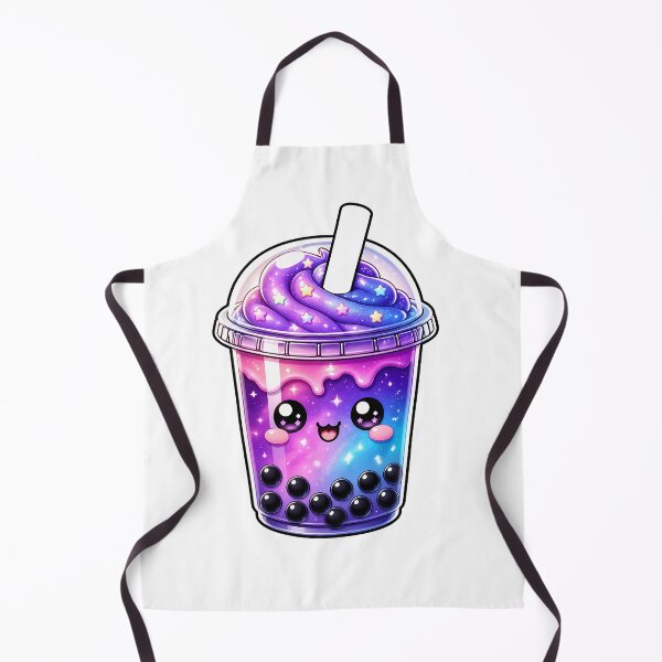 Item preview,  Cute Colorful Galaxy Boba Tea – Kawaii Bubble Tea Illustration designed and sold by BobaBunny76.