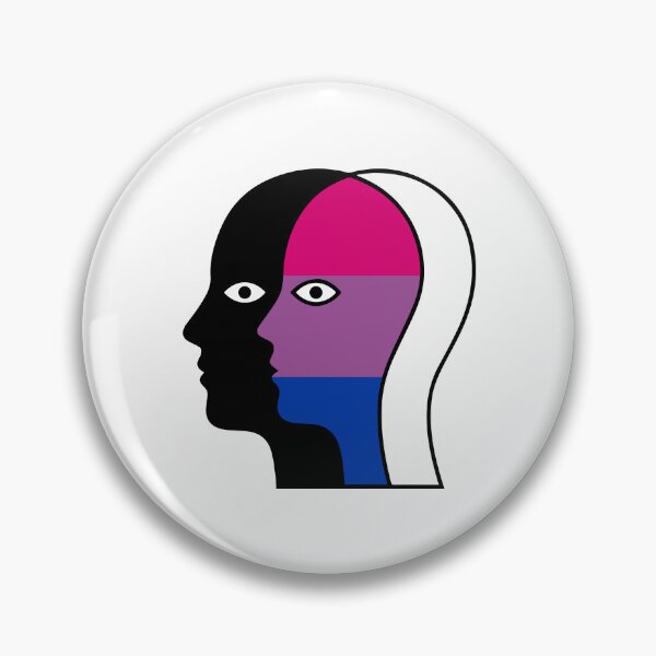 Item preview, Overlapping Faces Bisexual Pride Flag - Silhouette Profile Art designed and sold by Cannaxes Studio.
