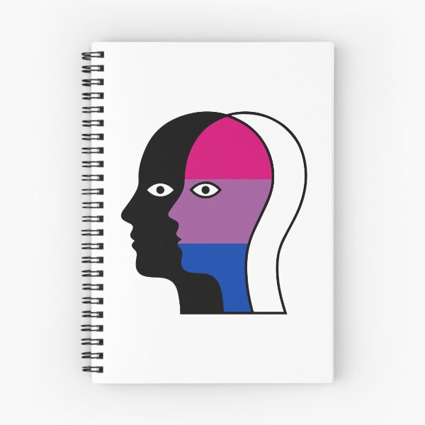 Item preview, Overlapping Faces Bisexual Pride Flag - Silhouette Profile Art designed and sold by Cannaxes Studio.