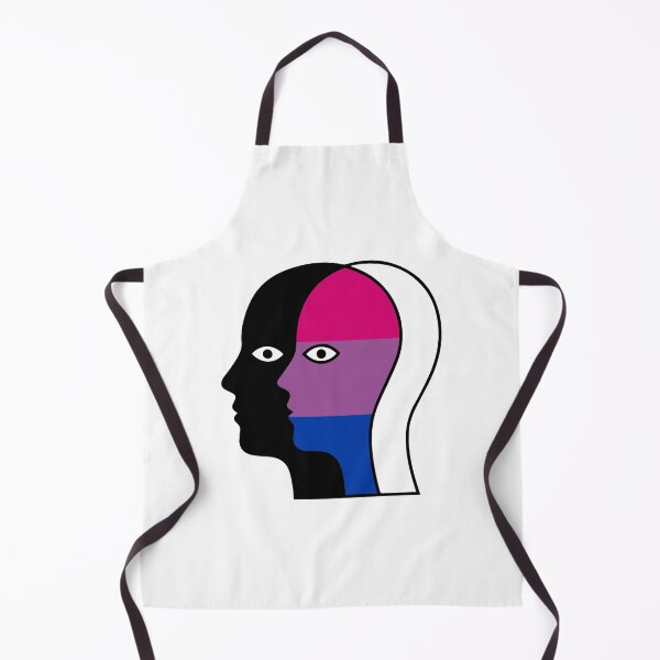 Item preview, Overlapping Faces Bisexual Pride Flag - Silhouette Profile Art designed and sold by Cannaxes Studio.