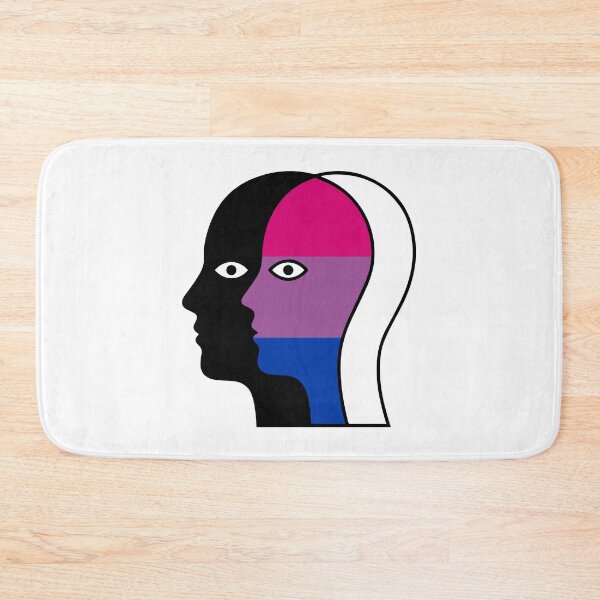 Item preview, Overlapping Faces Bisexual Pride Flag - Silhouette Profile Art designed and sold by Cannaxes Studio.