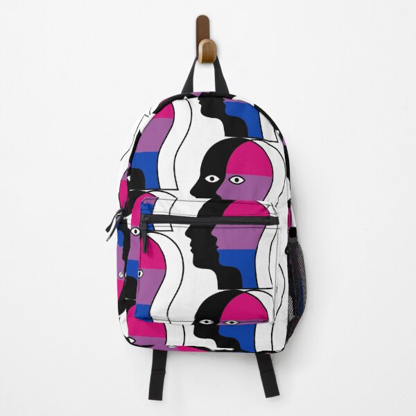 Item preview, Overlapping Faces Bisexual Pride Flag - Silhouette Profile Art designed and sold by Cannaxes Studio.