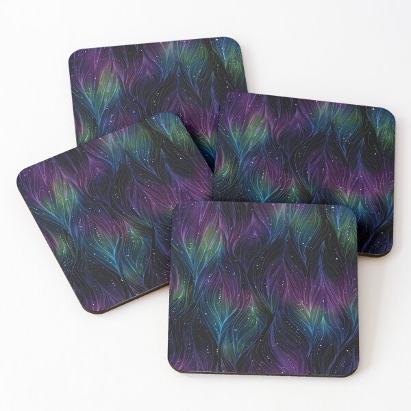 Item preview, Glowing Cosmic Flowing Lines Abstract Pattern designed and sold by NicolasGlowArt.