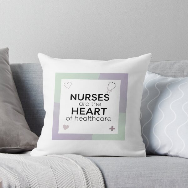 Item preview, `Nurses Are The Heart Of Healthcare - Pastel Nurse Quote Design` designed and sold by Petringo.