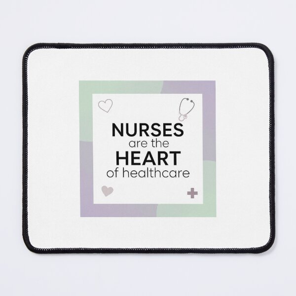 Item preview, `Nurses Are The Heart Of Healthcare - Pastel Nurse Quote Design` designed and sold by Petringo.