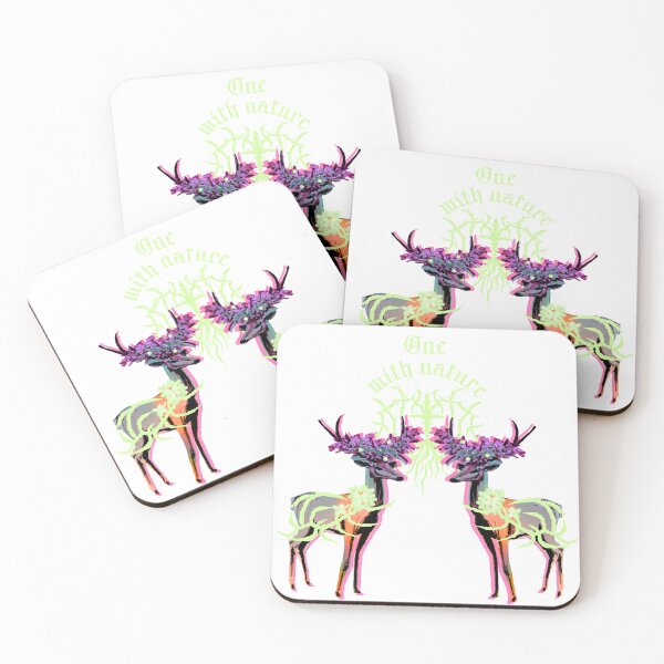 Item preview, One with Nature-Pastel Deers with floral Antlers  designed and sold by mooncakekaro.