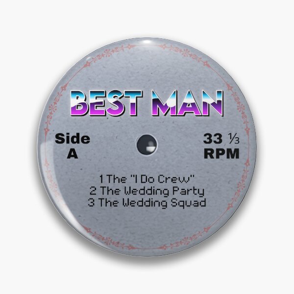Item preview, Best Man Shirt – Vinyl Record Wedding Design – Bachelor Party Tee designed and sold by MusicFanTees.