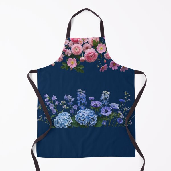 Item preview, Vintage Pink Roses and Blue Wildflowers Floral Arrangement designed and sold by Laaltex.