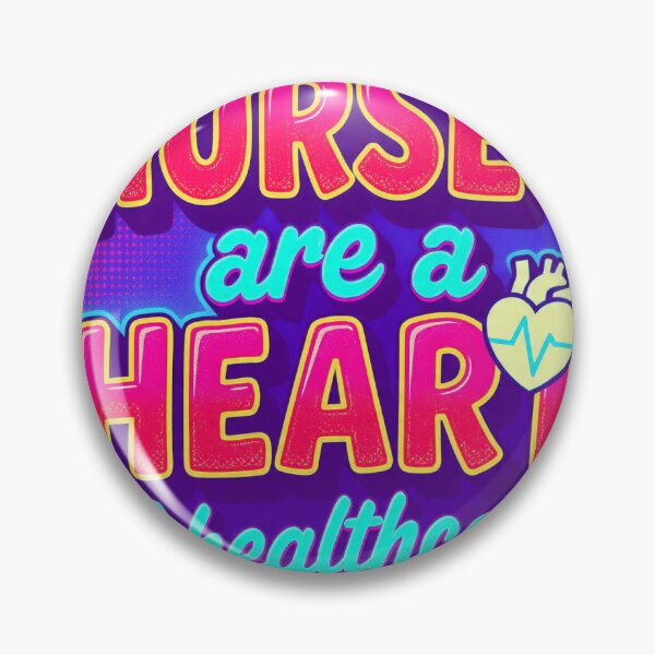 Item preview, `Nurses Are The Heart Of Healthcare - Viral Neon Nurse Quote Design` designed and sold by Petringo.