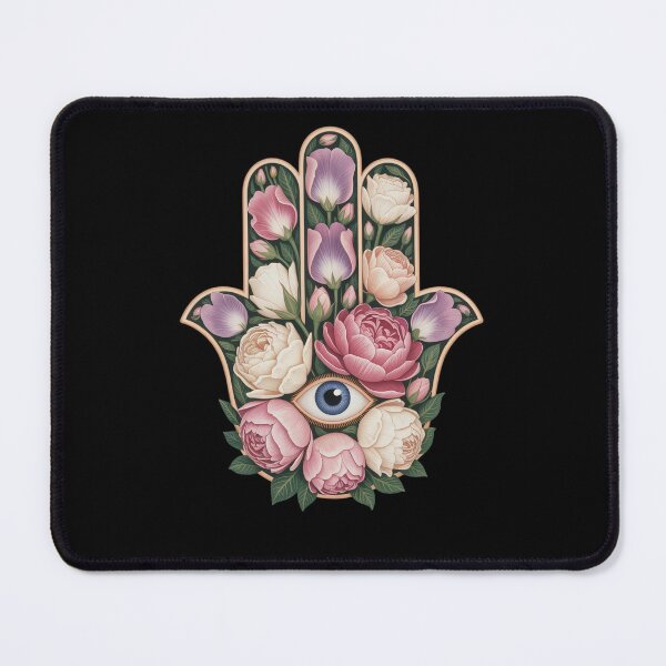 Item preview, Floral Hamsa with Eye Symbol designed and sold by jkrphoto.