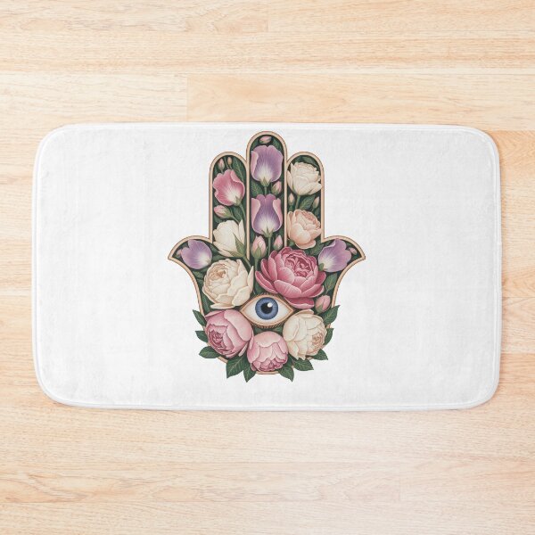 Item preview, Floral Hamsa with Eye Symbol designed and sold by jkrphoto.