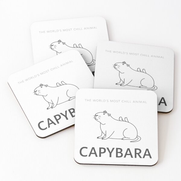 Item preview, Minimalist Capybara Chill Animal Tee... designed and sold by BornFabulous.