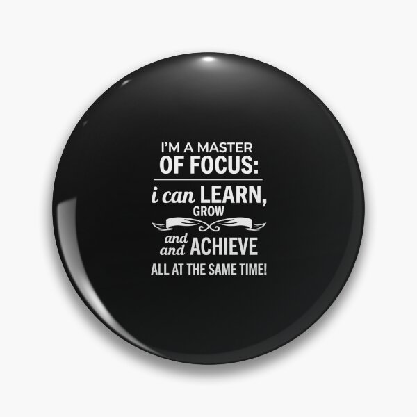 Item preview, Master of Focus Motivational Graphic Shirt designed and sold by artlife4.