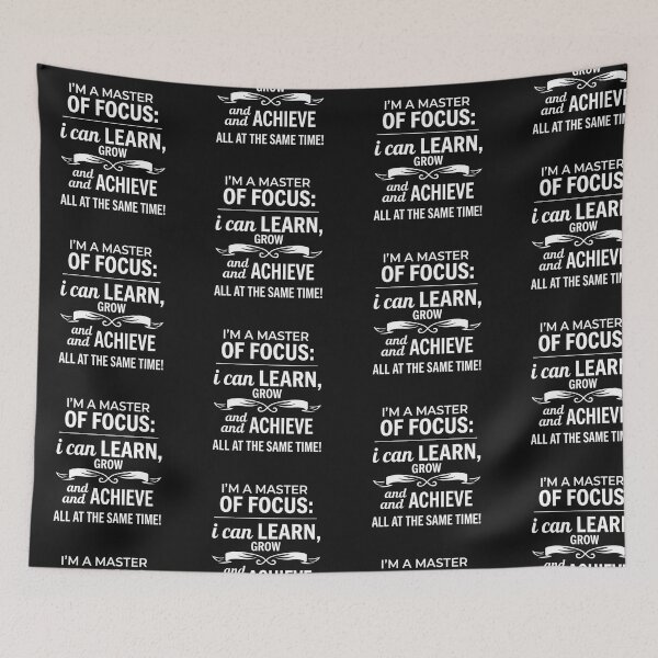 Item preview, Master of Focus Motivational Graphic Shirt designed and sold by artlife4.