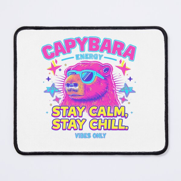 Item preview, Capybara Energy Y2K Neon Funny Tee... designed and sold by BornFabulous.