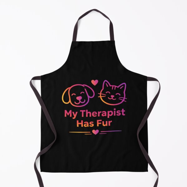 Item preview, My Therapist Has Fur Funny Pet Lover Dog Cat Mom Aesthetic T-Shirt designed and sold by warlistop.