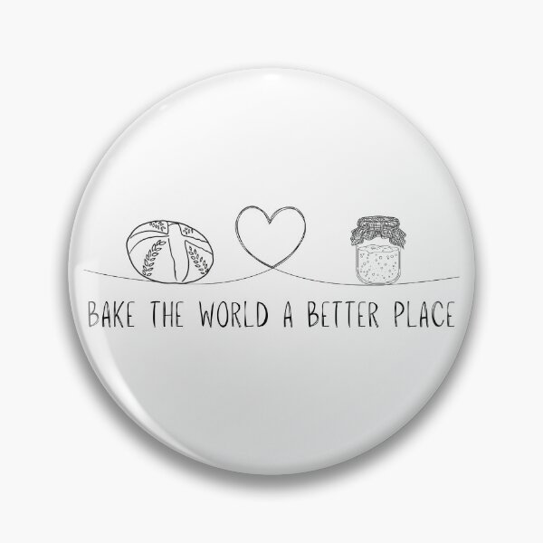 Item preview, Bake the World a Better Place – Positive Baking Quote designed and sold by bruise+blush.