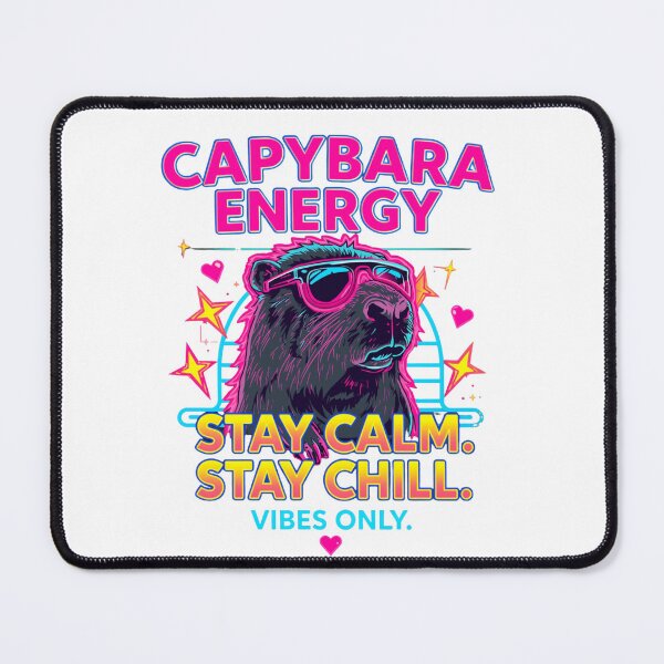 Item preview, Capybara Energy Y2K Neon Funny Tee... designed and sold by BornFabulous.