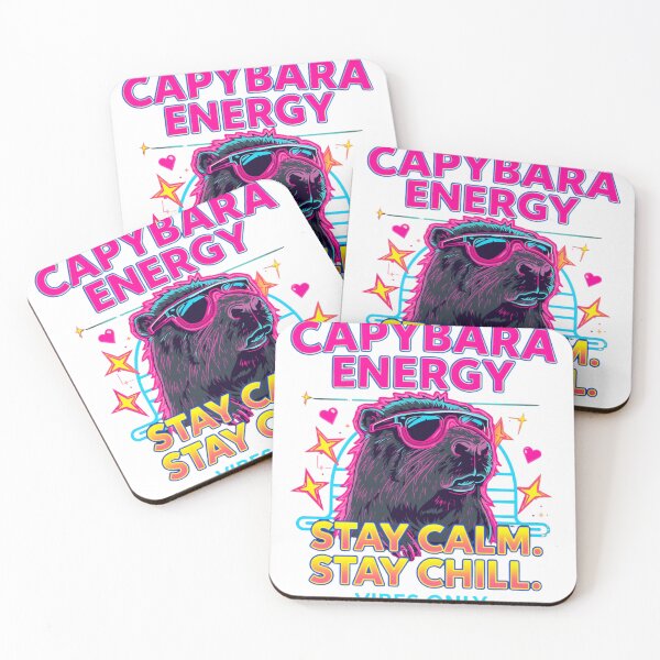 Item preview, Capybara Energy Y2K Neon Funny Tee... designed and sold by BornFabulous.
