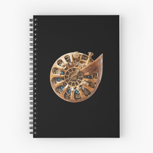 Item preview, Mechanical Soul - Steampunk Ammonite Fossil with Clockwork Gears designed and sold by UnRealS.