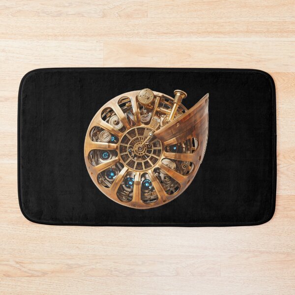 Item preview, Mechanical Soul - Steampunk Ammonite Fossil with Clockwork Gears designed and sold by UnRealS.