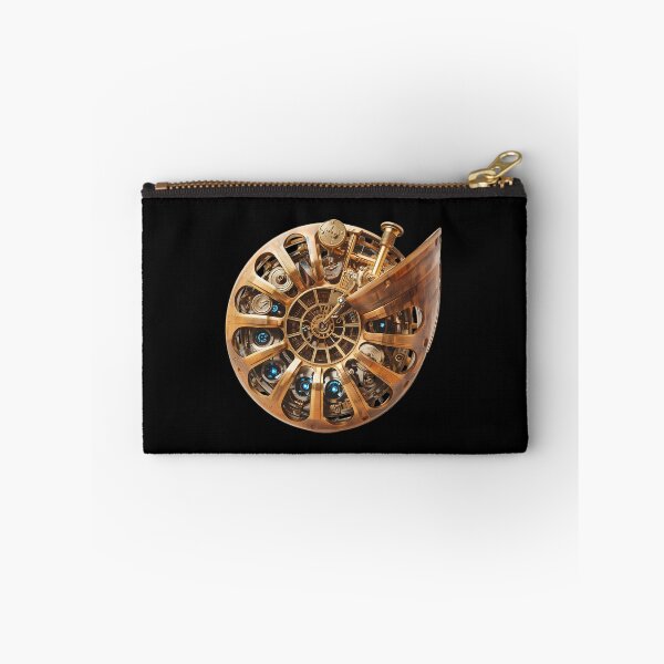 Item preview, Mechanical Soul - Steampunk Ammonite Fossil with Clockwork Gears designed and sold by UnRealS.