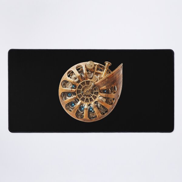 Item preview, Mechanical Soul - Steampunk Ammonite Fossil with Clockwork Gears designed and sold by UnRealS.