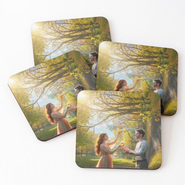 Item preview, Enchanted Garden – Woman Offering a Glowing Orb designed and sold by pasalagabriela.