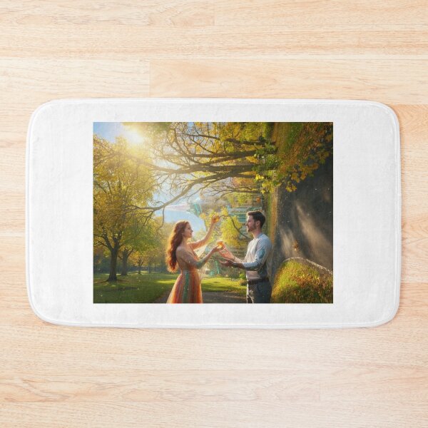Item preview, Enchanted Garden – Woman Offering a Glowing Orb designed and sold by pasalagabriela.