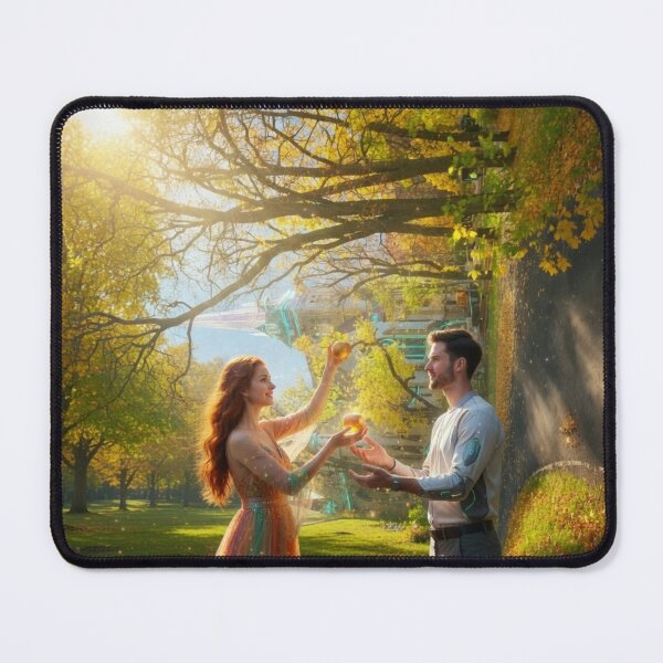 Item preview, Enchanted Garden – Woman Offering a Glowing Orb designed and sold by pasalagabriela.