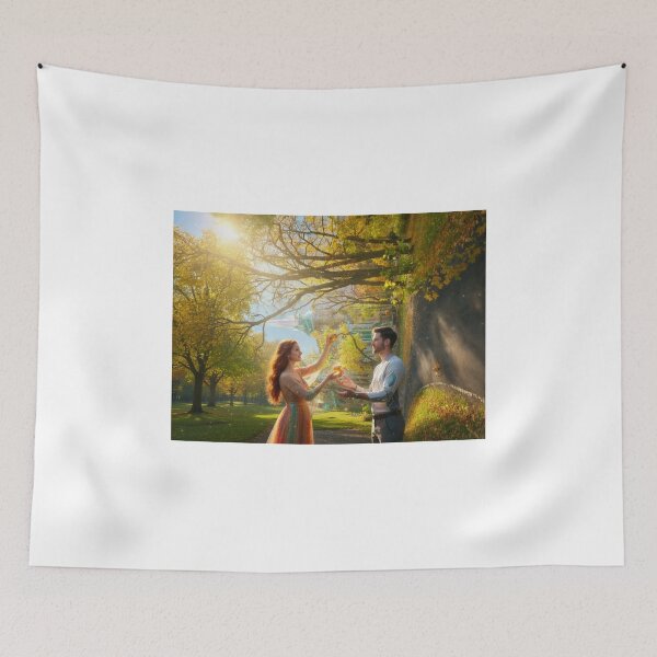 Item preview, Enchanted Garden – Woman Offering a Glowing Orb designed and sold by pasalagabriela.